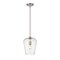 Z-Lite Joliet 1 Light Pendant, Brushed Nickel & Clear 473P9-BN - alternate 1